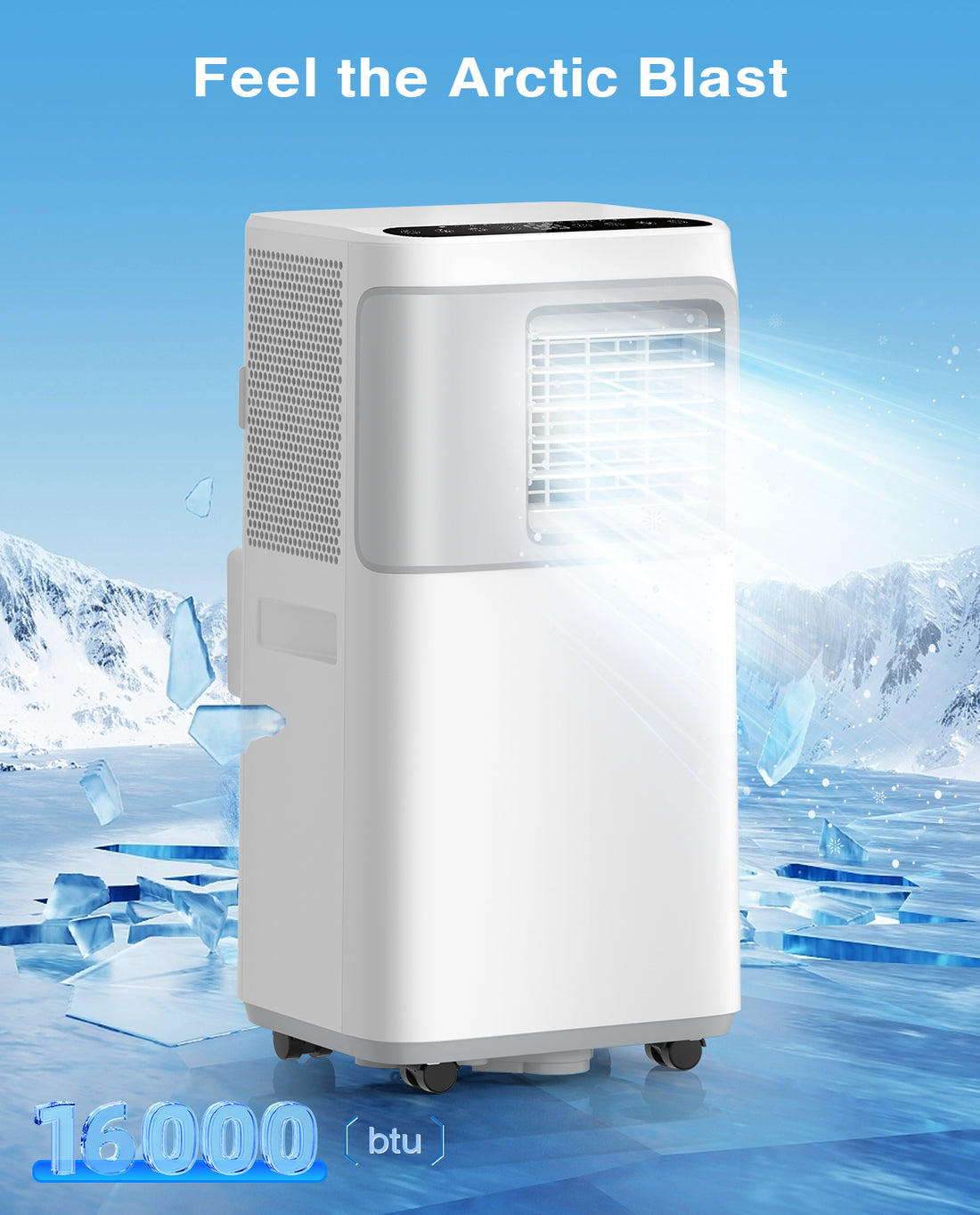 BLATACY Air Conditioner, 16,000 BTU Air Conditioner Portable for Room up to 800 Sq. Ft. with APP Control, White